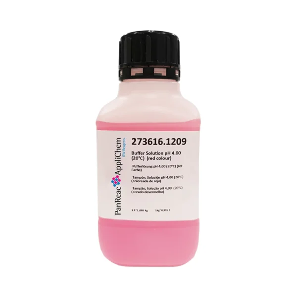 SOLUCION TAMPON PH  4  ROJO CERTIFICADO