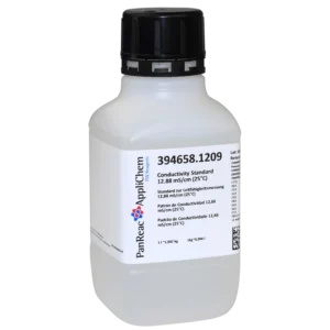 PATRON DE CONDUCTIVIDAD 12880 uS/cm A 25°C CERTIFICADO TRAZABLE
NIST.