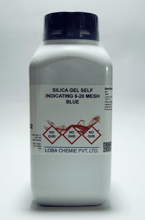 SILICA GEL CON INDICADOR DE HUMEDAD (AZUL)