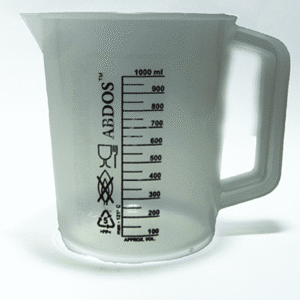 JARRA EN PLÁSTICO CON MANIJA.